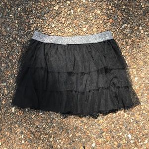 Black tulle skirt